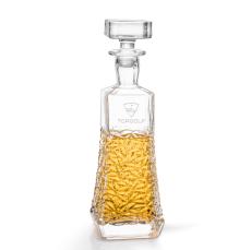 Burnell Decanter: Elegant Mottled Ice Design - Decanters