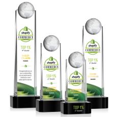 Crystal Globe Award with VividPrint Accent - Trophies