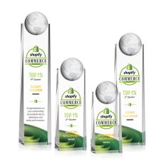 Sherbourne Globe Crystal Award - VividPrintâ¢ - Trophies