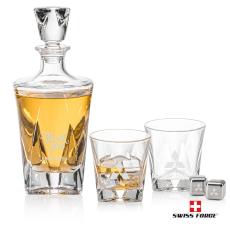 Elegant Crystal Decanter & Glasses Set - Decanters
