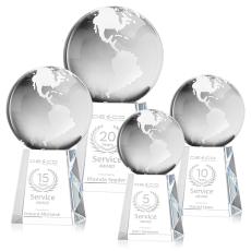 Crystal Globe Award on Celestina Base - Globe Awards