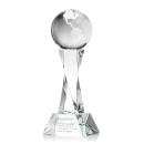 Optical Crystal Globe Rotating Award