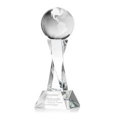 Optical Crystal Globe Rotating Award - Corporate Awards