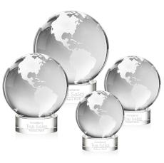 Crystal Globe Award on Stanrich Base - Globe Awards