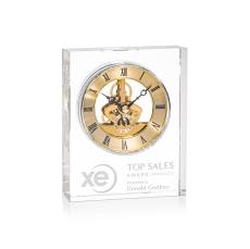  Crystal Ashland Clock with Skeleton Movement - Crystal Clocks