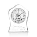 Elegant Wavy Crystal Regatta Clock - Deep Etch