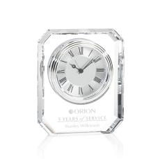 Westford Crystal Clock - Elegant Octagon Design - Crystal Clocks