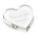Starfire Crystal Heart Paperweight