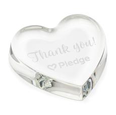 Starfire Crystal Heart Paperweight - Personalized Gifts
