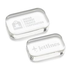 Starfire Crystal Rectangle Paperweight - Personalized Gifts