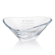 Curved Crystal Meridon Award Bowl  - Vase Awards