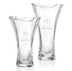 Ainsley Flared Crystal Vase - Elegant Design - Vase Awards